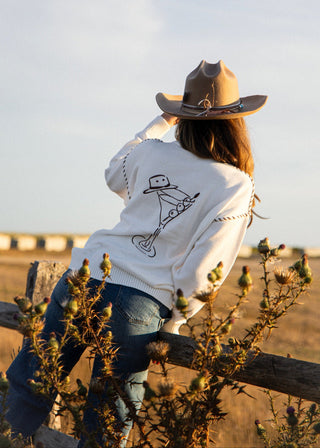 Riley Crewneck Sweater Apres Rodeo Ivory
