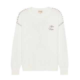 Riley Crewneck Sweater Apres Rodeo Ivory
