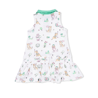 Country Club Dogs Pink Polo Tennis Dress With Cartwheel Short