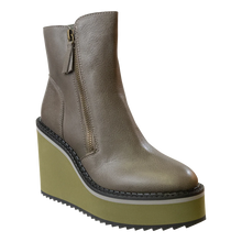 Load image into Gallery viewer, Wedge Ankle Boots Olive