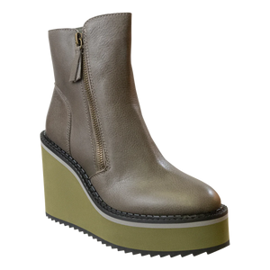 Wedge Ankle Boots Olive
