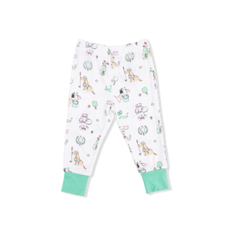 Country Club Dogs Pink Short Sleeve Loungewear Set