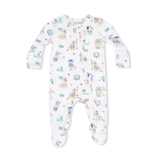 Country Club Dogs Neutral 2-Way Zipper Footie