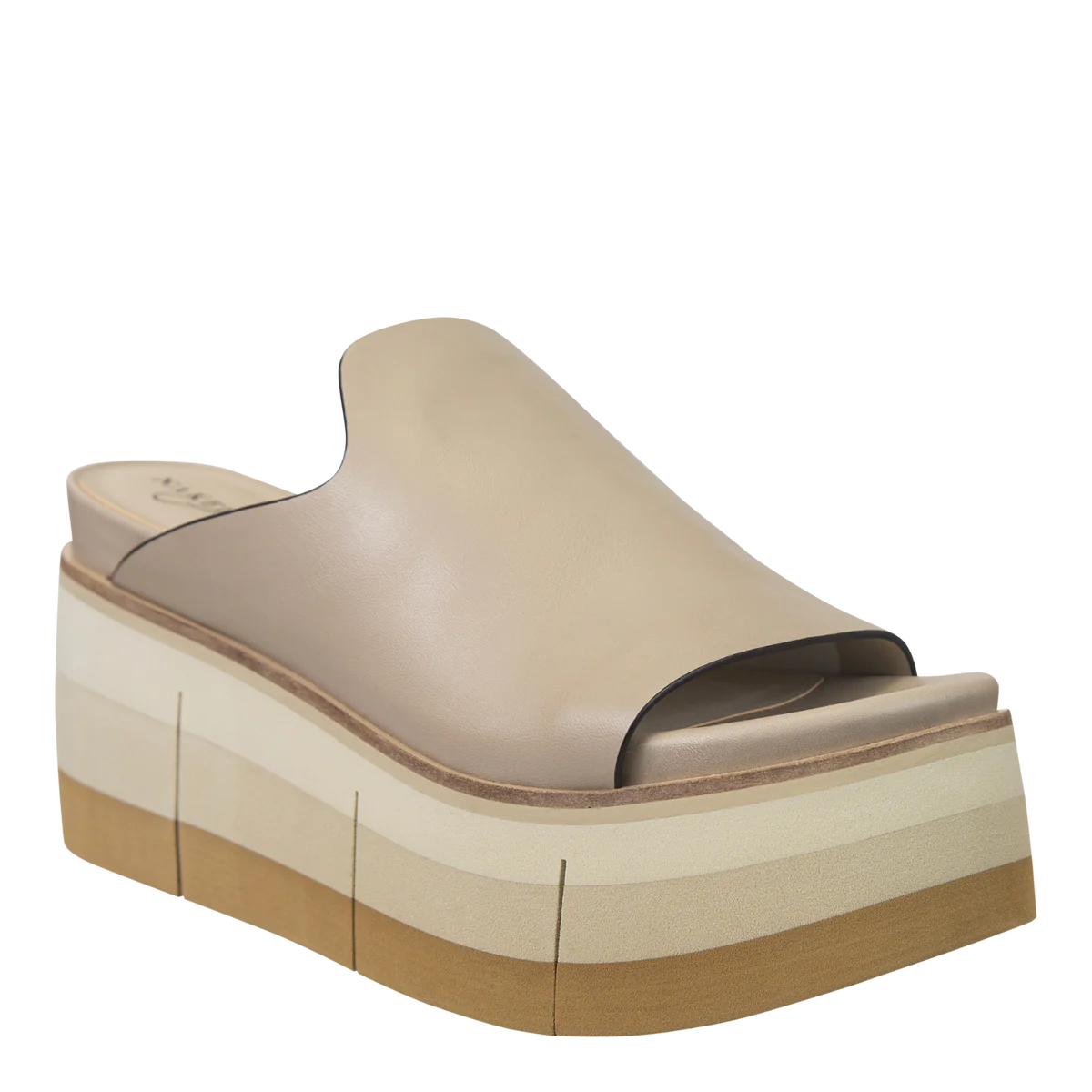 Flow In Beige Platform Sandals