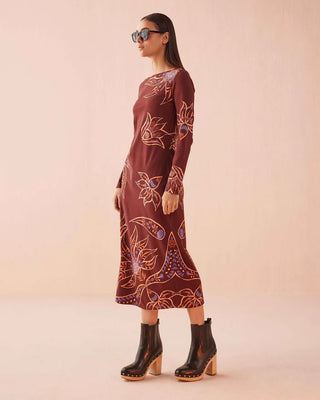 Delaney Dress Eliza Espresso