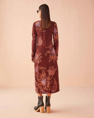 Delaney Dress Eliza Espresso