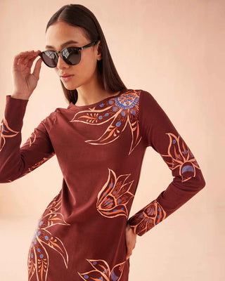 Delaney Dress Eliza Espresso