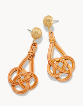 Load image into Gallery viewer, Woven Knot Earrings Natural
