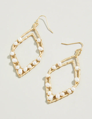 Deco Drama Beaded Pearl Earrings