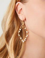 Load image into Gallery viewer, Deco Drama Beaded Pearl Earrings
