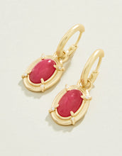 Load image into Gallery viewer, Greta Convertible Hoop Earrings Pink