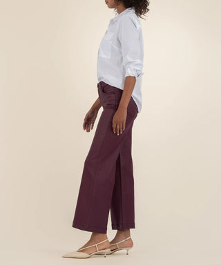 Meg Coated High Rise Wide Leg Pant
