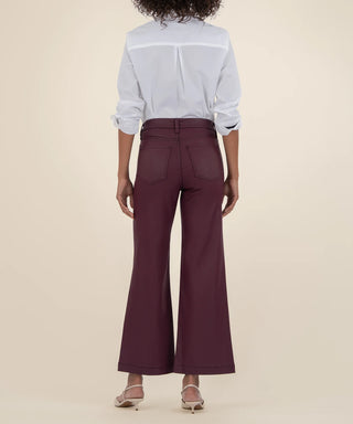 Meg Coated High Rise Wide Leg Pant