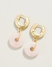 Load image into Gallery viewer, Ophelia Earrings Rose Quartz