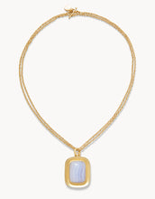 Load image into Gallery viewer, Mason Necklace 36” Blue Chalcedony