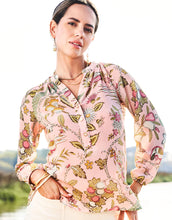 Load image into Gallery viewer, Cora Silk Blouse Sugar Mill Peacock Pink