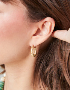 Everyday Hoop Earrings Gold