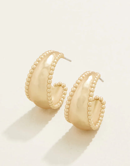 Milly Hoop Earrings Gold