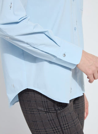 Skye Crystal Embellished Shirt Blue Belle