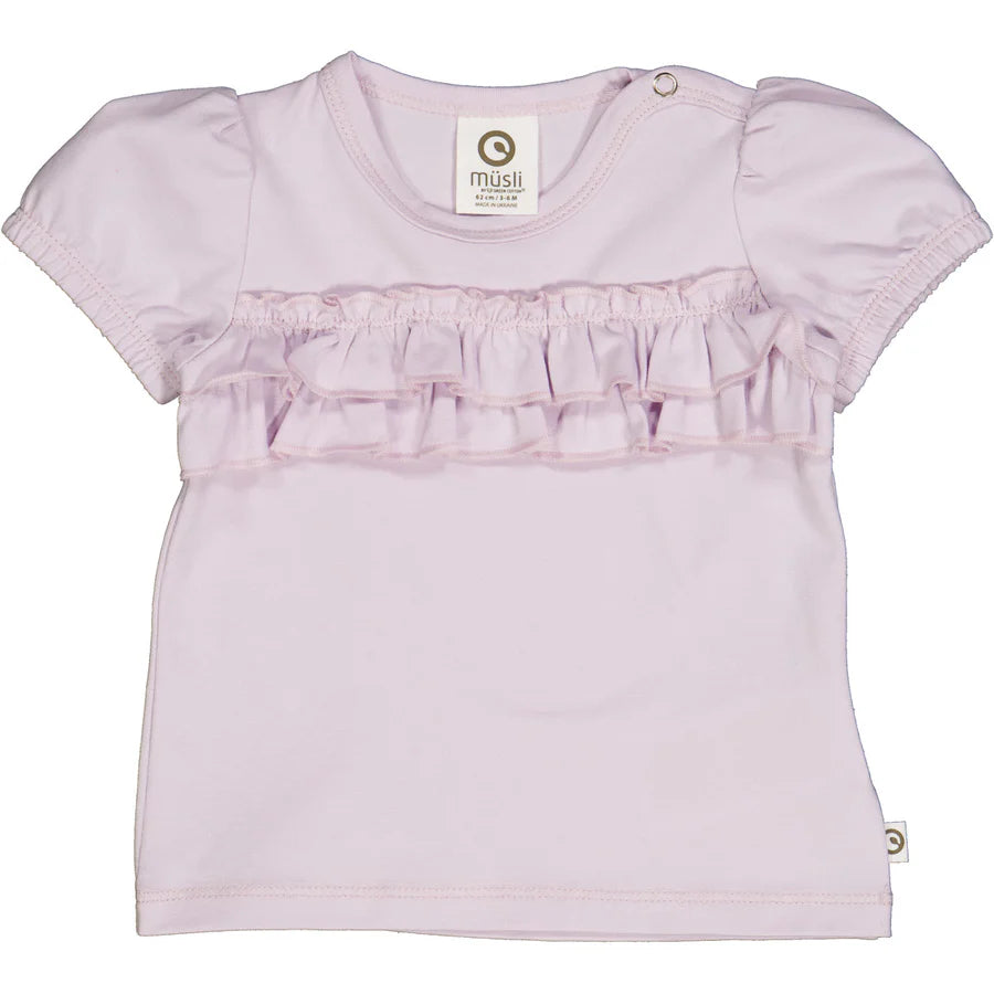 Cozy Me Puff Short Sleeve Top Orchid