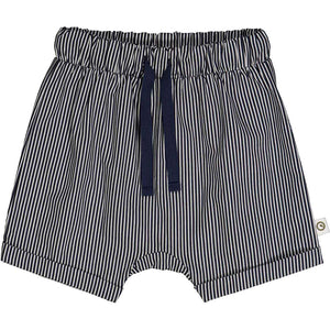 Poplin Stripe Shorts Night Blue