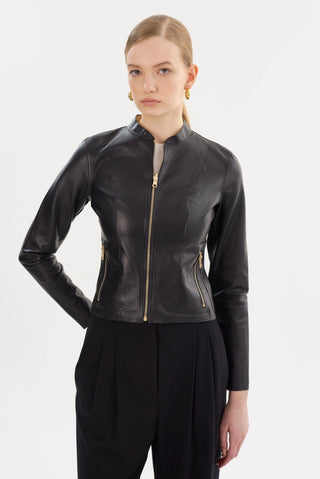 Chapin Reversible Leather Bomber Jacket