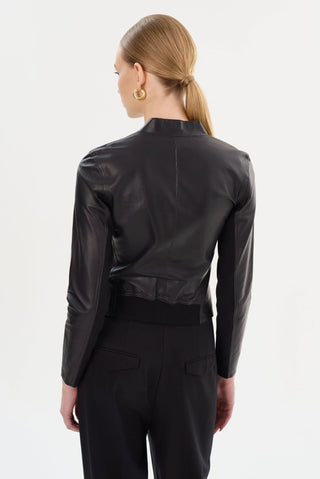 Chapin Reversible Leather Bomber Jacket