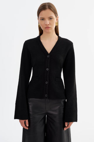 Fiorella Hourglass Knit Cardigan Black