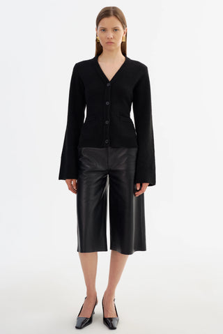 Fiorella Hourglass Knit Cardigan Black