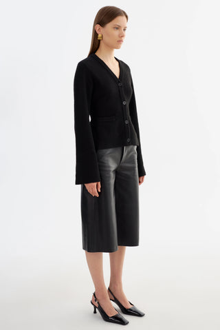 Fiorella Hourglass Knit Cardigan Black