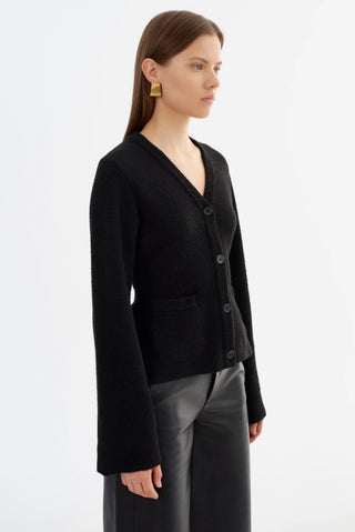 Fiorella Hourglass Knit Cardigan Black