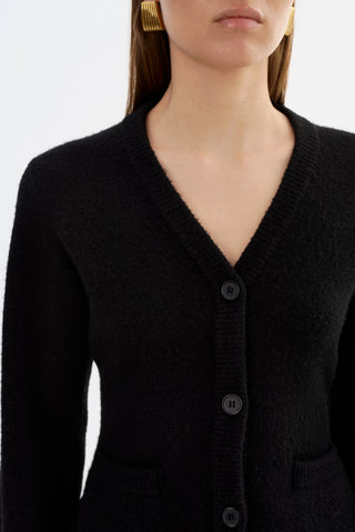 Fiorella Hourglass Knit Cardigan Black