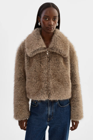 Nova Faux Fur Wolf Jacket