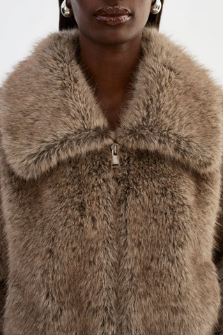 Nova Faux Fur Wolf Jacket