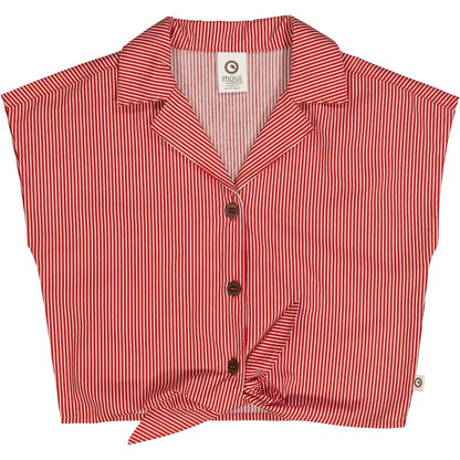 Müsli Poplin Stripe Tie Shirt