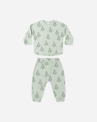 Long Sleeve Tee And Pant Set Trees
