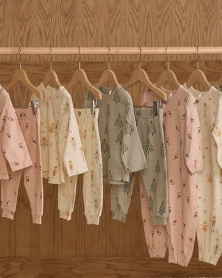 Long Sleeve Tee And Pant Set Trees