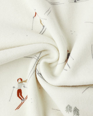 Organic Long Sleeve Pajama Set Skiers