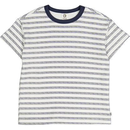 Striped Short Sleeve Tee Night Blue