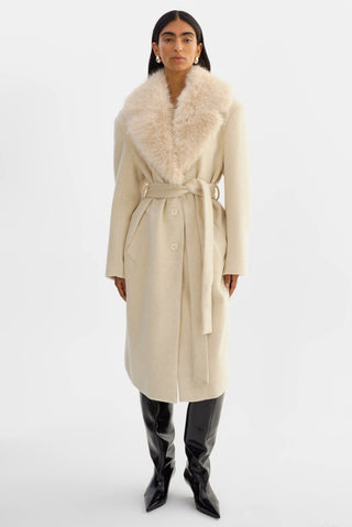 Tillie Belted Coat Heather Beige