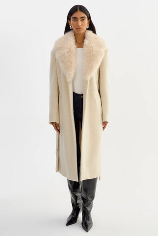 Tillie Belted Coat Heather Beige