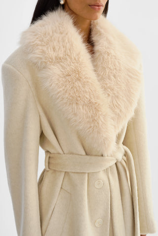 Tillie Belted Coat Heather Beige