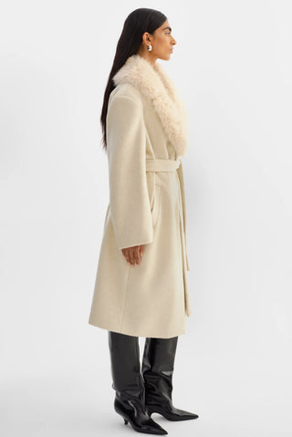 Tillie Belted Coat Heather Beige