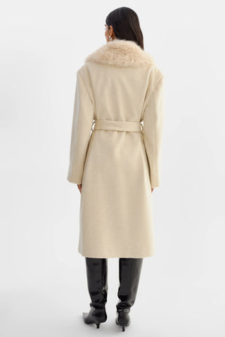 Tillie Belted Coat Heather Beige