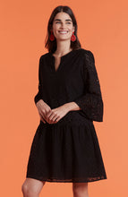 Load image into Gallery viewer, Ingrid Eyelet Skimmer Dress Black