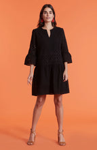 Load image into Gallery viewer, Ingrid Eyelet Skimmer Dress Black