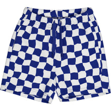 Load image into Gallery viewer, Racing Sweat Shorts Blue And White Check