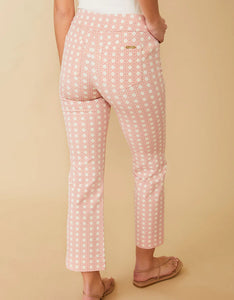 Maren Kick Flare Pant Sugar Mill Cane Pink