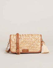 Load image into Gallery viewer, Straw Crew Phone Crossbody Natural