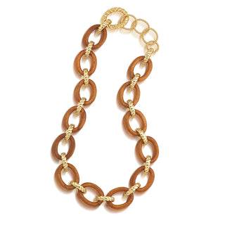 Earth Goddess Link Necklace Teak